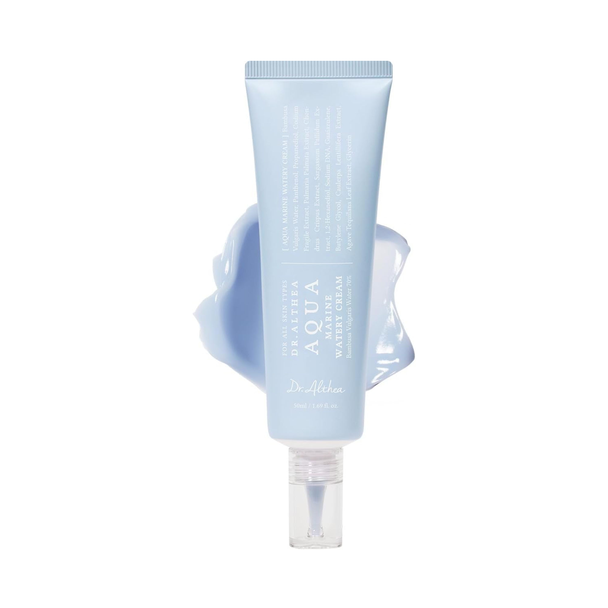 Dr. Althea Aqua Marine Watery Cream | Crema hidratante facial de uso diario para todo tipo de piel | Hidratación profunda con ácido hialurónico