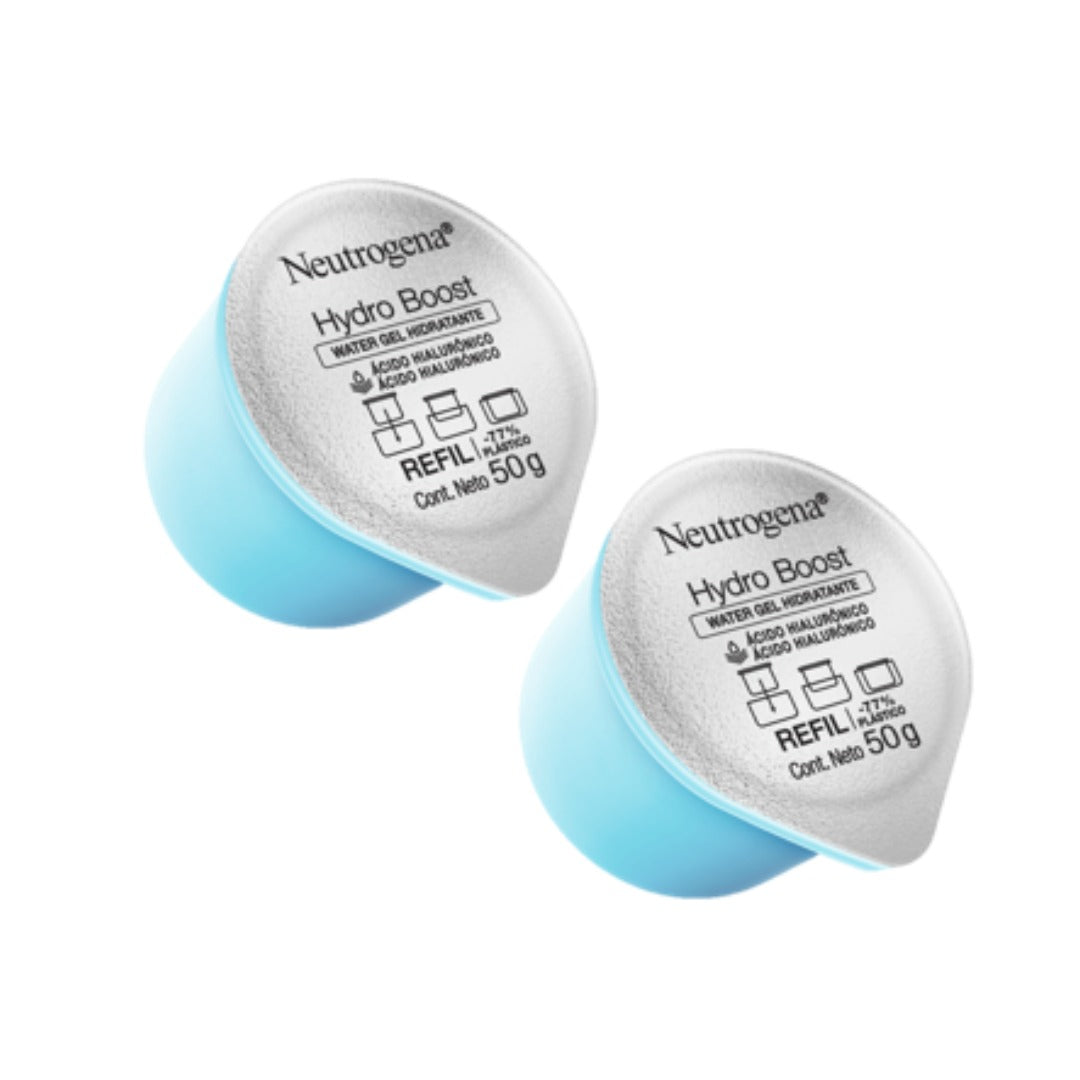 Refill Pack Crema Hidratante Facial Neutrogena Hydro Boost Ácido Hialurónico 50 g 02 Unidades