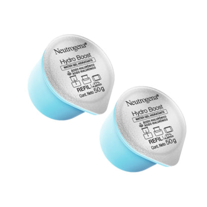 Refill Pack Crema Hidratante Facial Neutrogena Hydro Boost Ácido Hialurónico 50 g 02 Unidades