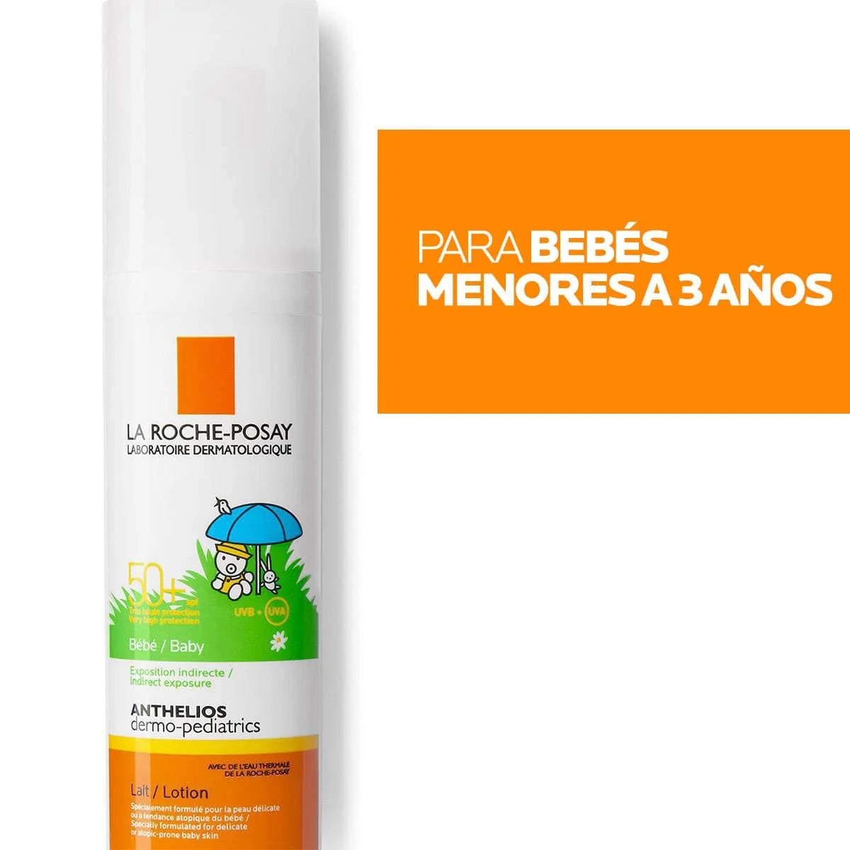 Anthelios Dermopediatrico Protector Solar Leche Bebe SPF50+ 50ml bloqueador