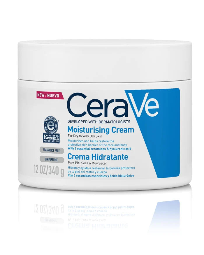 CeraVe Crema Hidratante Diaria de Rostro y Cuerpo para Piel Seca 340gr
