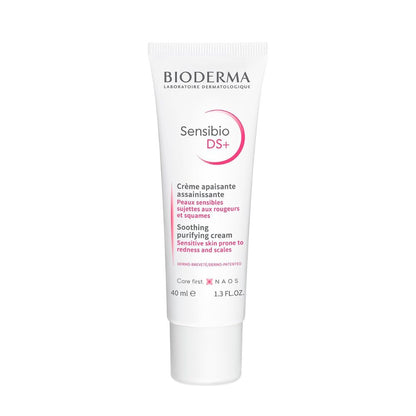 Bioderma, Sensibio DS+, Purificante Suave para Piel Sensible, Elimina Escamas y Enrojecimiento, 40 ml