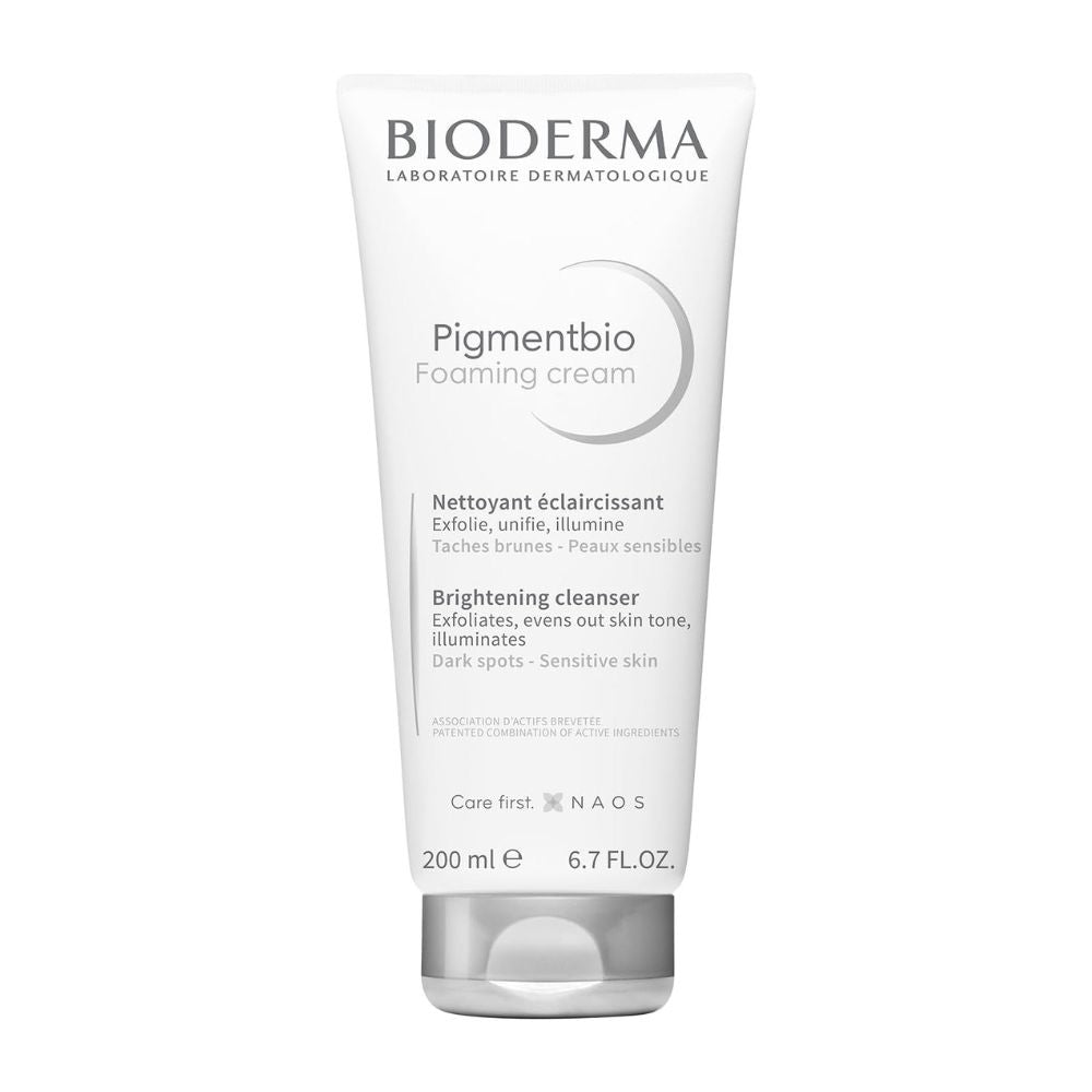 Bioderma Pigmentbio Foaming Cream, Limpiador Exfoliante para Rostro,200ML