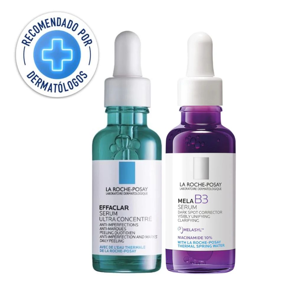 La Roche Posay Dúo-Pack Anti-imperfecciones y Anti manchas - Effaclar Serum - y - Mela B3 Serum