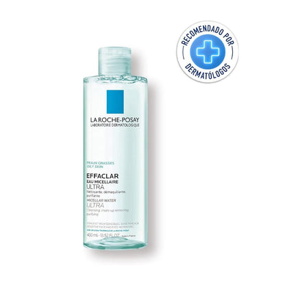 Agua Micelar  Effaclar Ultra  La Roche Posay, desmaquillante y limpiador 400ml